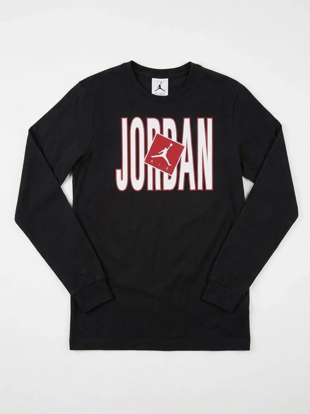 JORDAN | Bundle x 2 | NWT | XL Youth Long Sleeve Shirts | Black & Red Classic